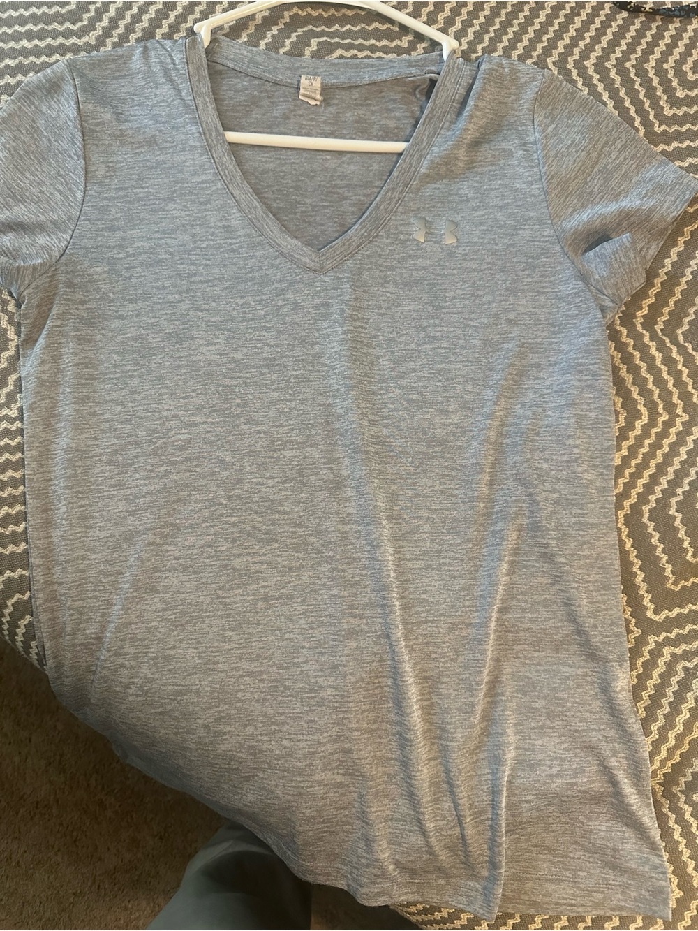 Under Armour Light Gray Women's V-Neck Performance Tee